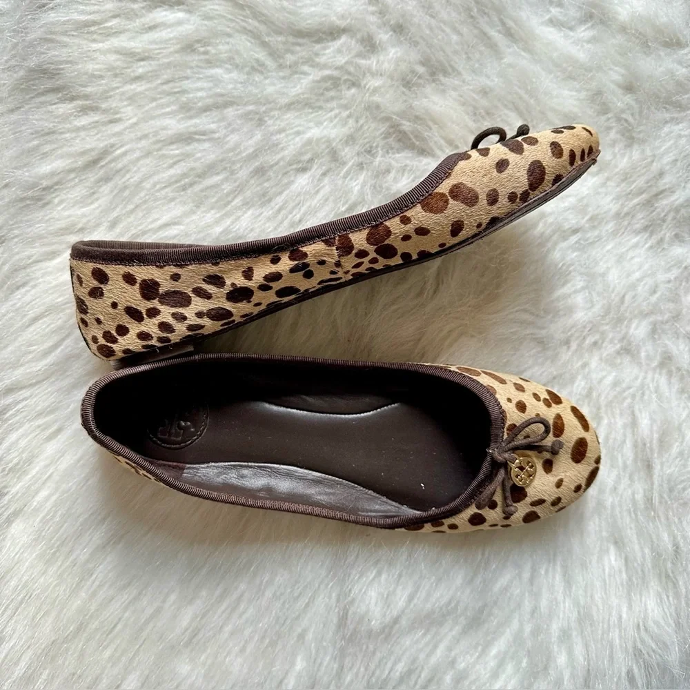 Tory Burch Chelsea Ballet Animal Print Flats - Picture 3 of 11